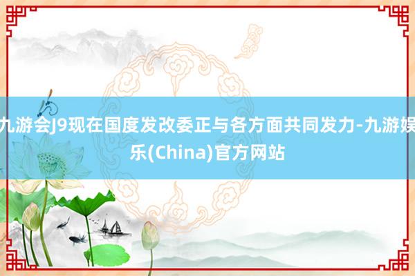 九游会J9现在国度发改委正与各方面共同发力-九游娱乐(China)官方网站