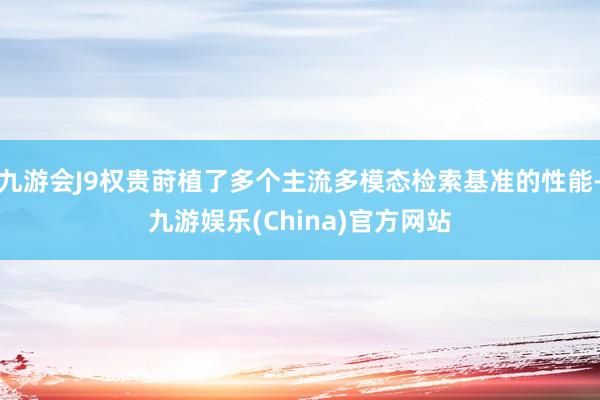 九游会J9权贵莳植了多个主流多模态检索基准的性能-九游娱乐(China)官方网站