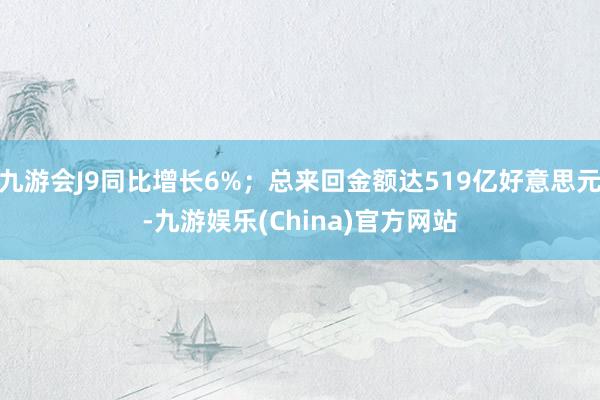九游会J9同比增长6%；总来回金额达519亿好意思元-九游娱乐(China)官方网站